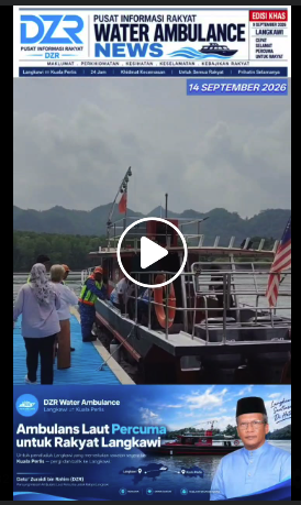 Gambar berita: *PESAKIT DIBAWA PULANG KE MELAKA, INISIATIF WATER AMBULANCE DZR BANTU PERJALANAN KE PANGKUAN KELUARGA*